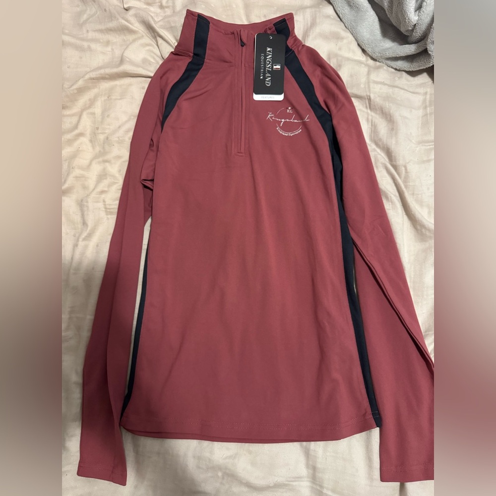 Kingsland Equestrian Long Sleeve Riding 1/2 Zip Training Top